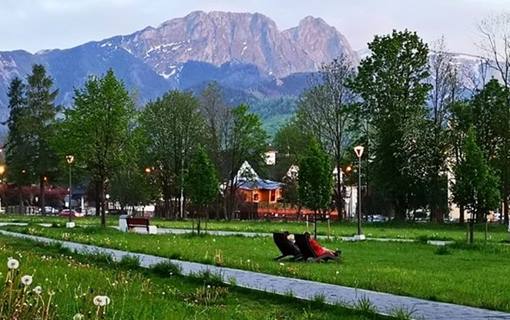 beautiful park in the centre of Zakopane