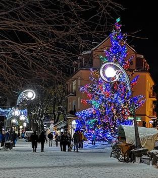 Zakopane accommodation in the centre Zakopane Krupowki in winter