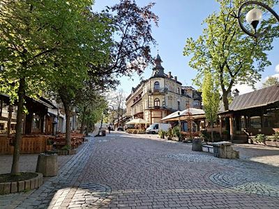 Zakopane Krupowki street in summer