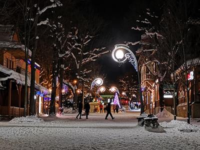 Zakopane Krupowki street in winter