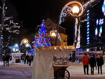 Zakopane Krupowki street in winter