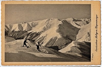 Kasprowy Wierch skiers