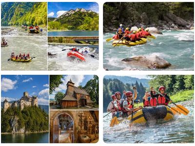 Dunajec River Rafting on pontoons