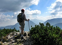 hiker in the Tatra National Park