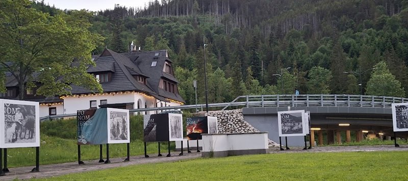 outdoor photography exhibition in Kuznice
