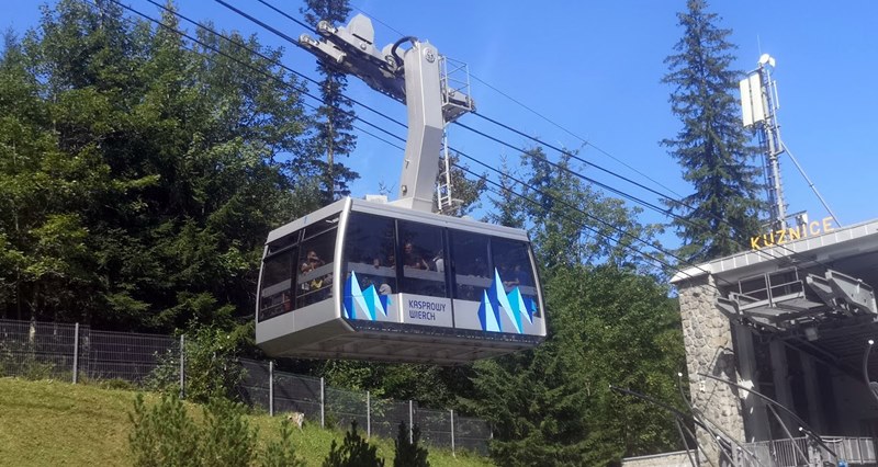Kuznice in front of the Kasprowy Wierch cable car station