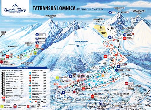 Tatrzanska Lomnica ski resort in Slovakia