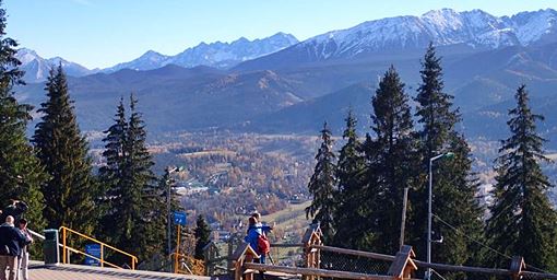 view from the top of Gubalowka