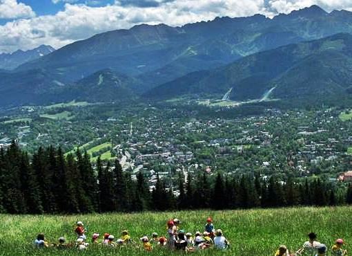 panoramic>view from the top of Gubalowka