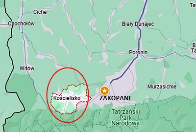 Location of Koscielisko