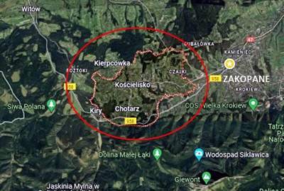 Location of Koscielisko