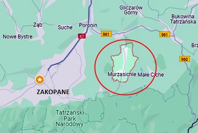 Location of Murzasichle