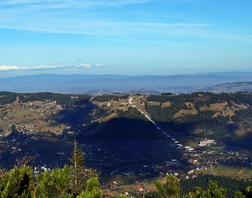 view from the top of Sarnia Skała (Roe Deer Rock)